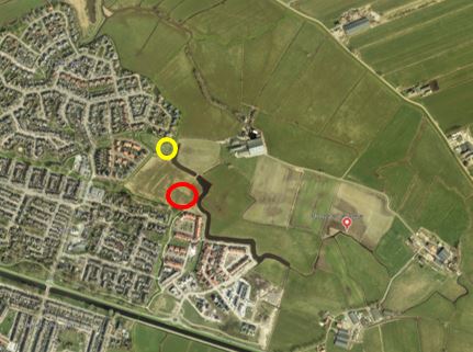 Kaart met locaties bouw appartementengebouwen