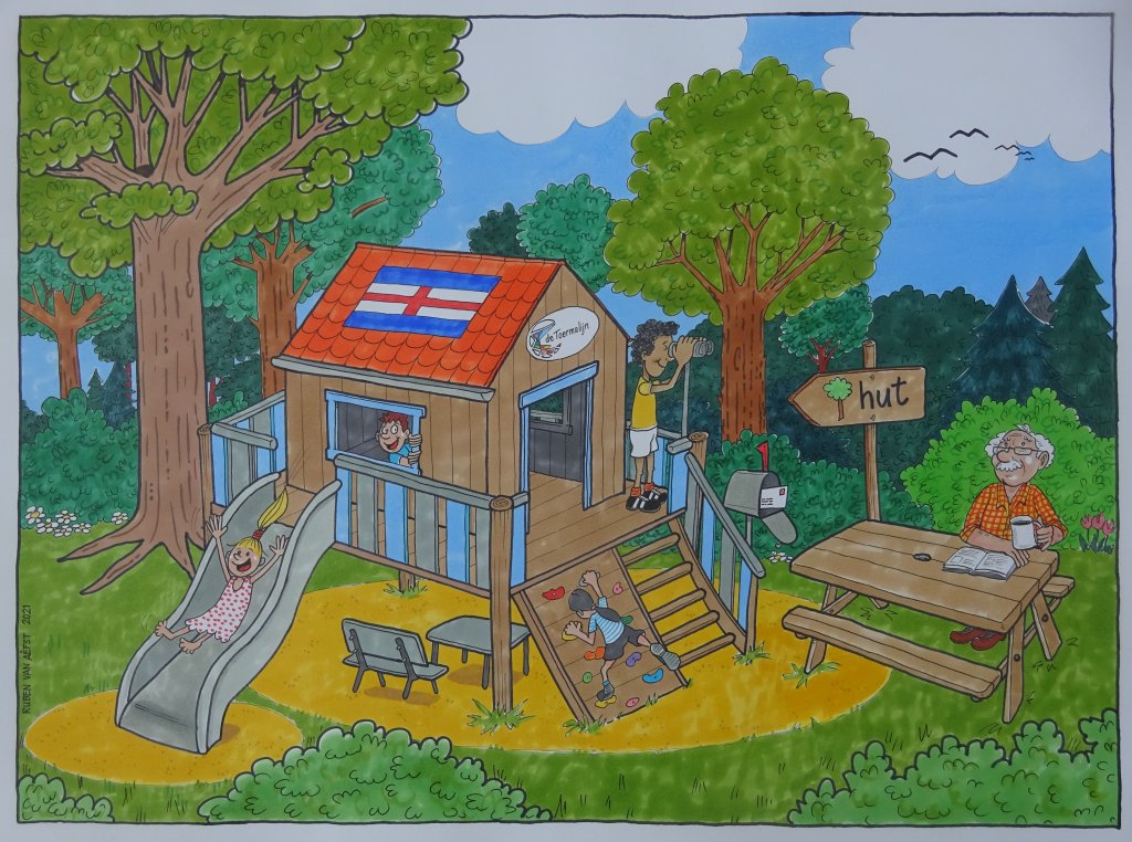 Ontwerp boomhut Van Stolkspark van de Toermalijn